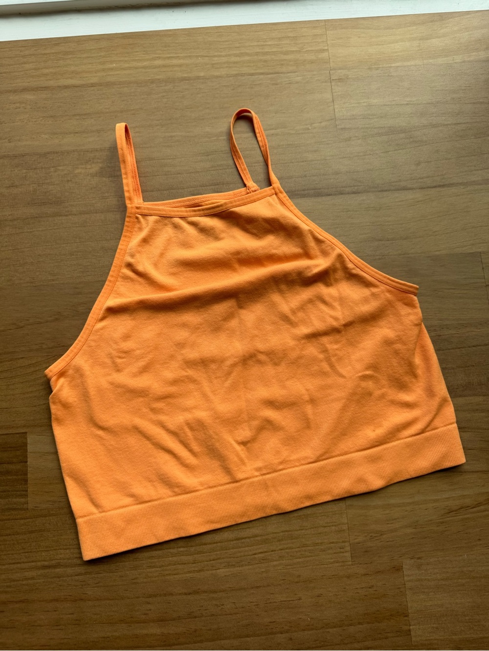 Ardene Bright Orange Cropped Camisole Tank